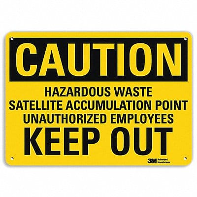 Safety Sign 7 in x 10 in Aluminum
