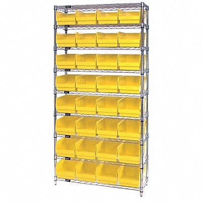 G7085 Bin Shlvng 12inx74inx36in Yellow