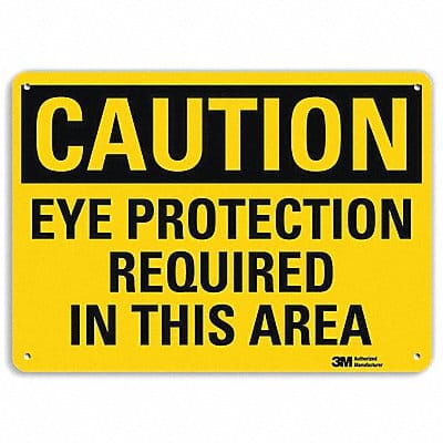 Safety Sign 7 in x 10 in Aluminum