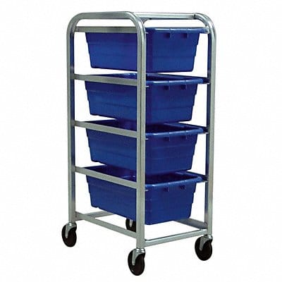 Cross Stack Tub Rack w/4 Tubs Blue