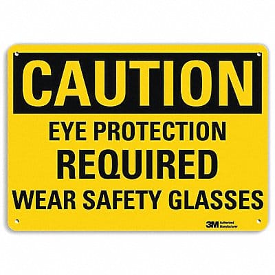 Safety Sign 7 in x 10 in Aluminum