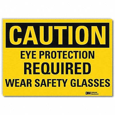 Caution Sign 7inx10in Reflctv Sheeting