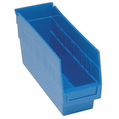 G7026 Shelf Bin Blue Polypropylene 8 in