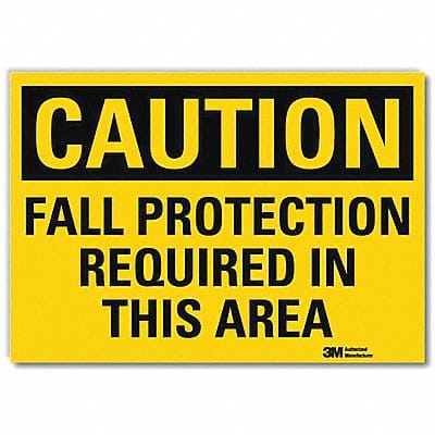 Caution Sign 7inx10in Reflctv Sheeting