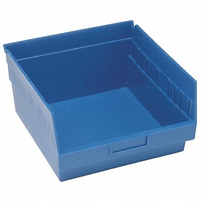 G7034 Shelf Bin Blue Polypropylene 8 in
