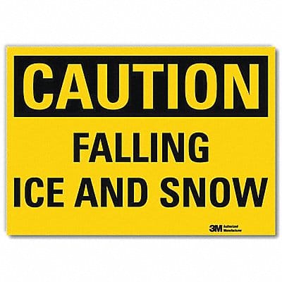 Rflct Icy Conditions Lbl 5x7in Plastic