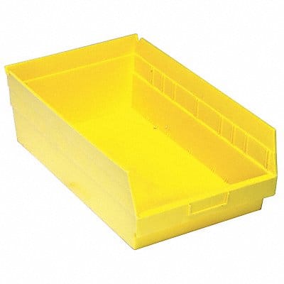G7035 Shelf Bin Yellow Polypropylene 8 in