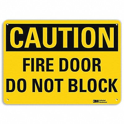 Safety Sign 7 in x 10 in Aluminum
