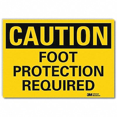 Caution Sign 5 in x 7 in Rflct Sheeting
