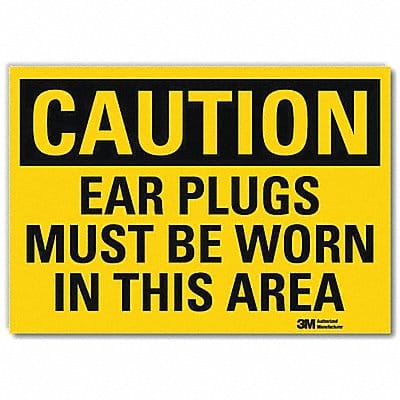 Caution Sign 10in x 14in Rflct Sheeting