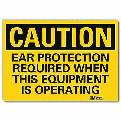 Caution Sign 5 in x 7 in Rflct Sheeting
