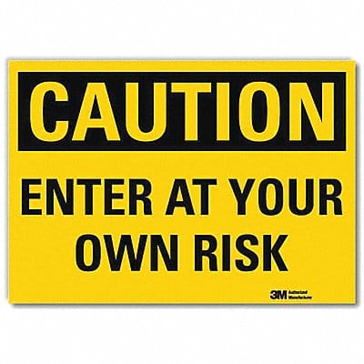 Entrance Sign 10in x 14in Rflct Sheeting