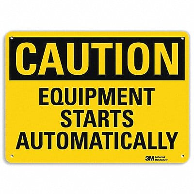 Safety Sign 7 in x 10 in Aluminum