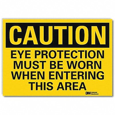 Caution Sign 5inx7in Reflective Sheeting