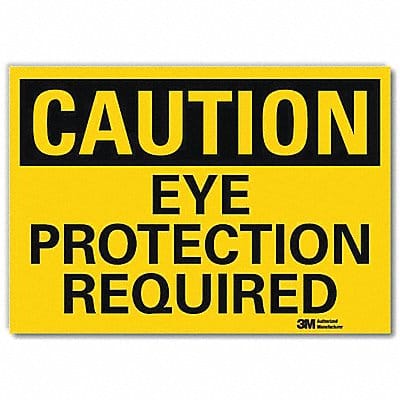 Caution Sign 5inx7in Reflective Sheeting