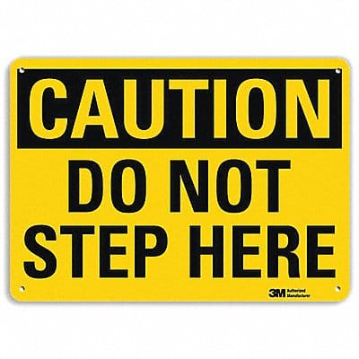Safety Sign 7 in x 10 in Aluminum