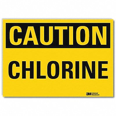 Caution Sign 7 in x 10 in Rflct Sheeting