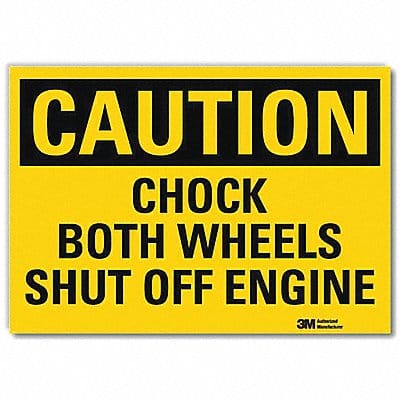 Safety Sign 5 in x 7 in Rflct Sheeting