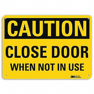 Safety Sign 10 in x 14 in Aluminum