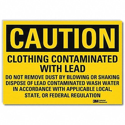 Caution Sign 5 in x 7 in Rflct Sheeting