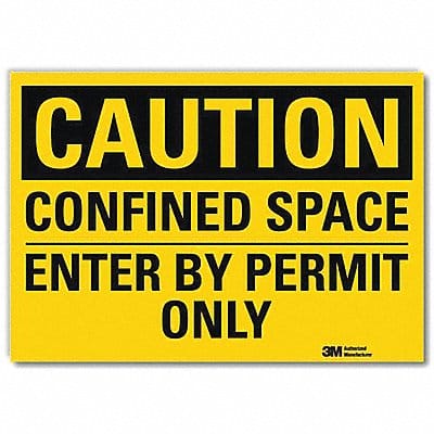 Caution Sign 7inx10in Reflctv Sheeting
