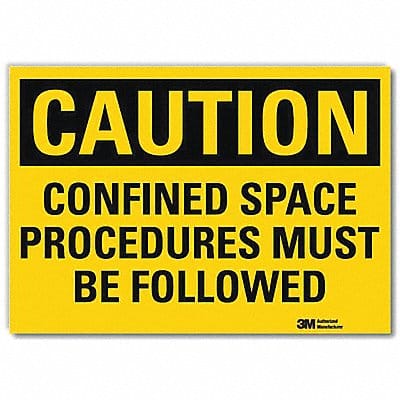 Caution Sign 10in x 14in Rflct Sheeting