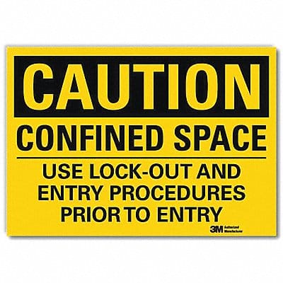 Caution Sign 5inx7in Reflective Sheeting