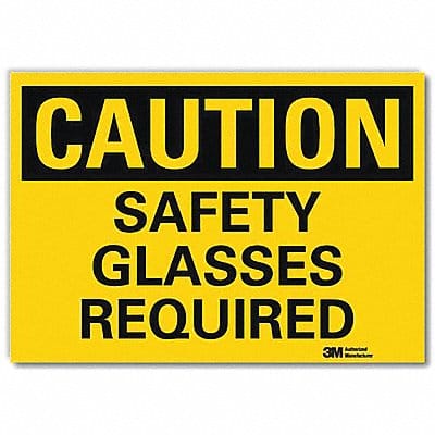 Caution Sign 5inx7in Reflective Sheeting