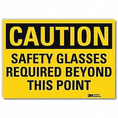 Caution Sign 7inx10in Reflctv Sheeting