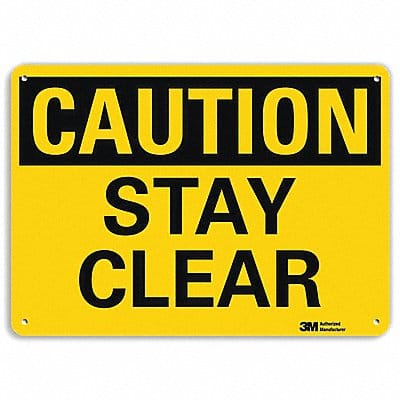 Safety Sign 10 in x 14 in Aluminum