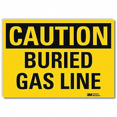 Caution Sign 7 in x 10 in Rflct Sheeting