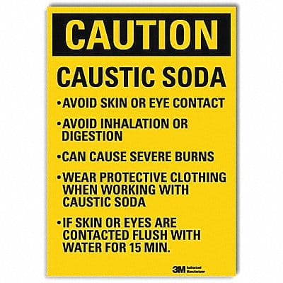 Caution Sign 14x10in Reflective Sheeting