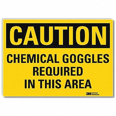 Caution Sign 7 in x 10 in Rflct Sheeting