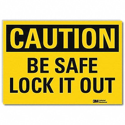 Caution Sign 5inx7in Reflective Sheeting