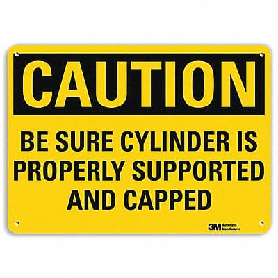 Safety Sign 7 in x 10 in Aluminum