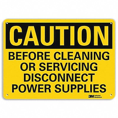 Safety Sign 7 in x 10 in Aluminum