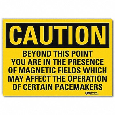 Caution Sign 7inx10in Reflctv Sheeting