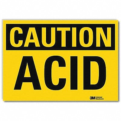 Caution Sign 5inx7in Reflective Sheeting