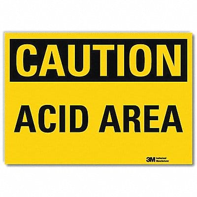 Caution Sign 5 in x 7 in Rflct Sheeting