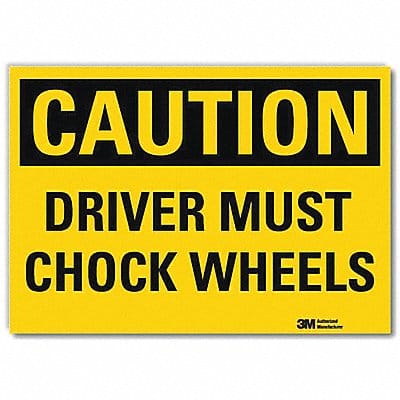 Caution Sign 5inx7in Reflective Sheeting