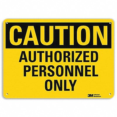Safety Sign 7 in x 10 in Aluminum