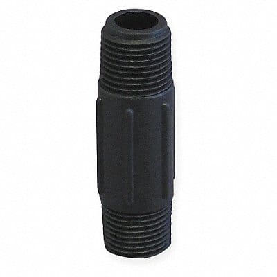 Nipple 2 x 4 In MNPT Poly Black