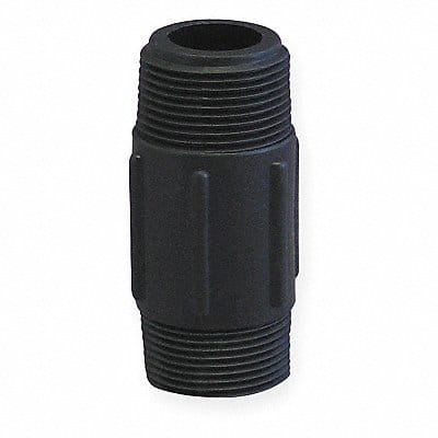 Nipple 1 1/2 x 3 In MNPT Poly Black