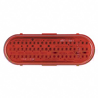 Stop/Turn/Tail Light Oval Red 6-3/8 L