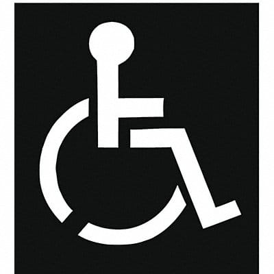 Parking Lot Symbol Disabled Plastic