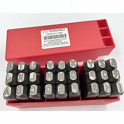 Letter Set 1/4 in H Steel