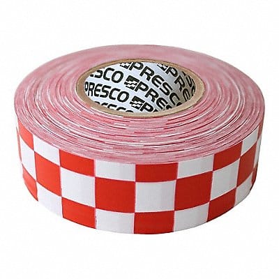 Flaging Tape Red/Whte 300 ft L 1 3/16 in