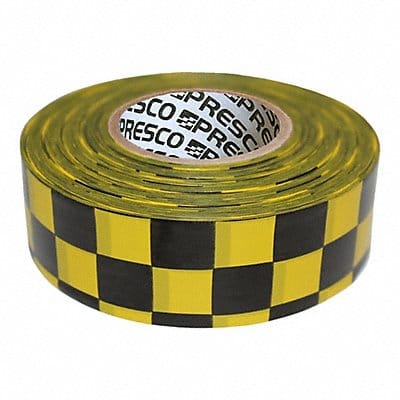 Flaging Tape Blck/Yllw 300 ft 1 3/16 in