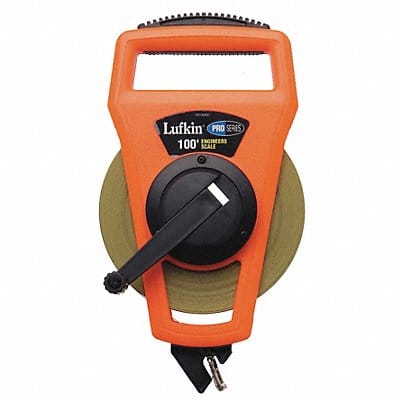Tape Measure 1/2 Inx100 ft Orange/Black