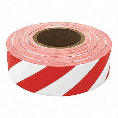 Flaging Tape Red/Whte 300 ft L 1 3/16 in